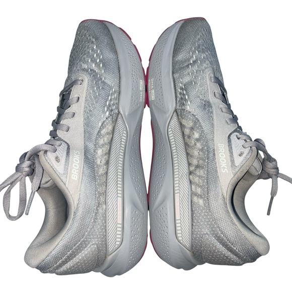 Brooks Adrenaline GTS 24 Women's Gray and Pink Athletic Shoes Size 9.5 Wide - Picture 9 of 16